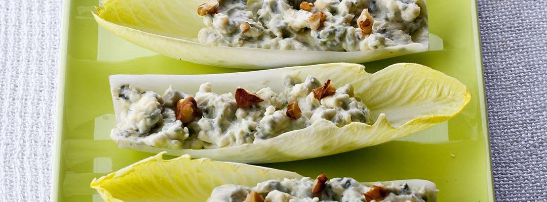 Feuilles d’endives au Bleu d’Auvergne