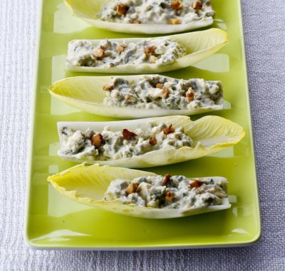 Feuilles d’endives au Bleu d’Auvergne