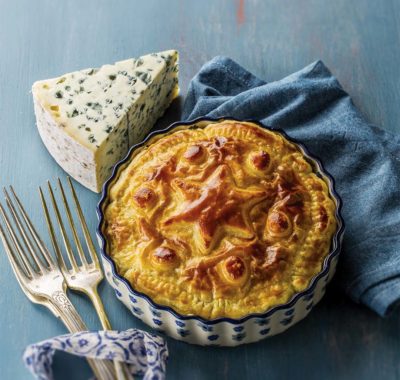 Tarta flamiche de puerros al Bleu d’Auvergne
