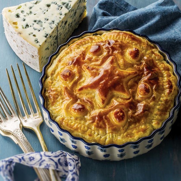 Tarta flamiche de puerros al Bleu d’Auvergne