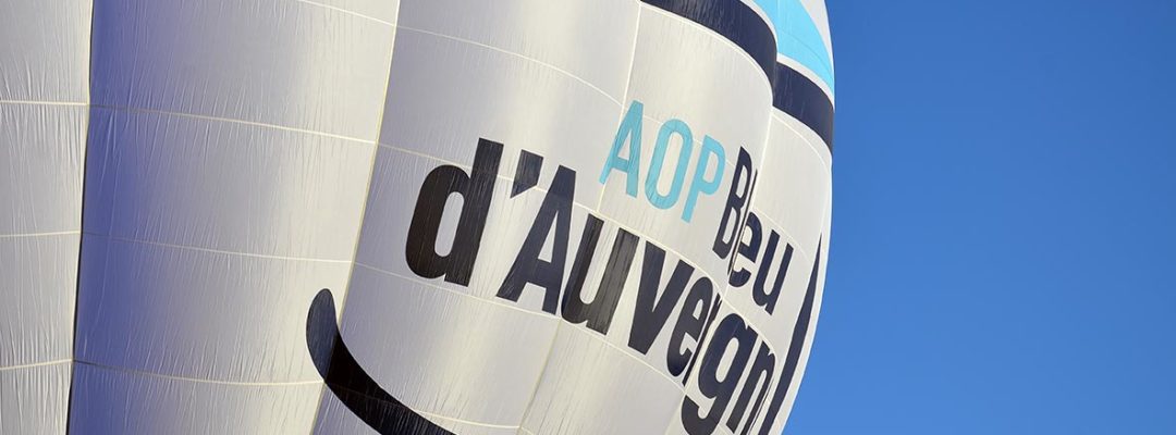Ein Heißluftballon für den AOP Bleu d’Auvergne
