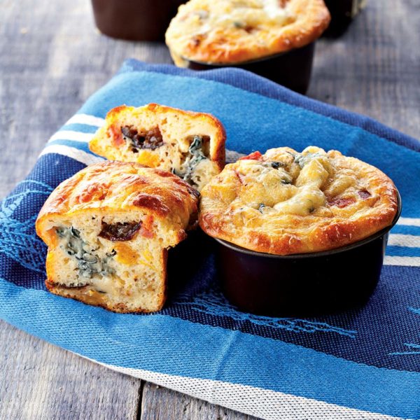 Mini-Muffins mit Bleu d’Auvergne