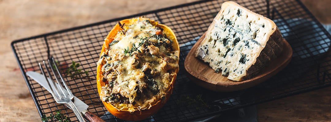 Gratin de courge spaghetti au Bleu d’Auvergne